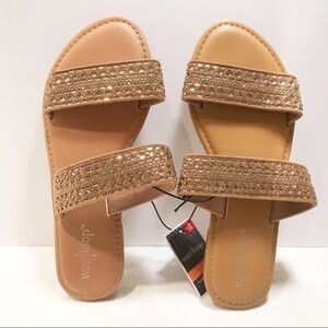 NEW Westloop tan Small 5/6 sandals